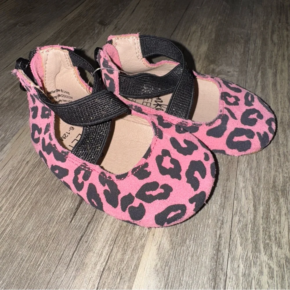 Monkey Feet Pink Leopard Baby Sandals